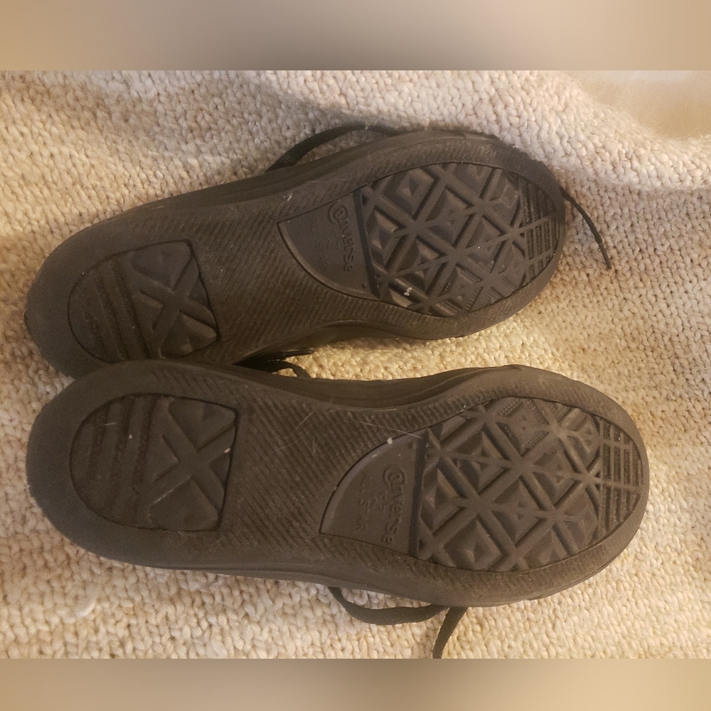 Converse Chuck Taylor All Star Low – Monochrome Triple Black Unisex Men7/Woman9 - Picture 9 of 11